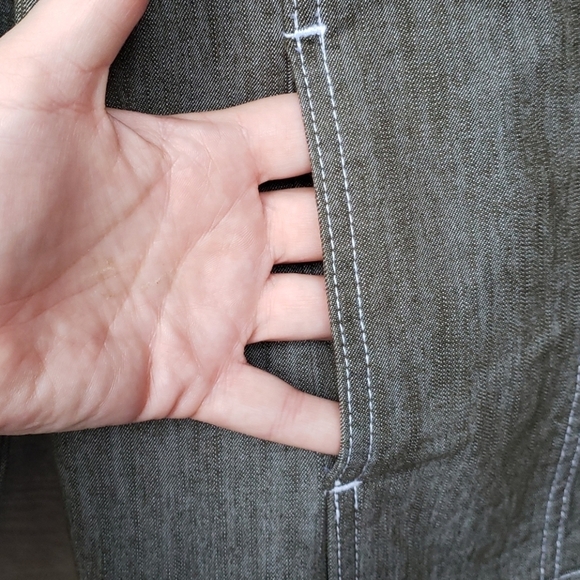 Denim & Co. Stretch Colored Denim Jean Jacket  XS - Picture 6 of 8